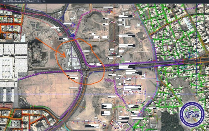 اعمال الحفر والردم و إزالة الكيبل القديم من موقعه وتسليمه للمقاول الرئيسي وإعادة الموقع حسب المطلوب بعد الإزالة مباشرة.